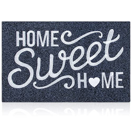 AAZZKANG Brown Welcome Mats for Front Door Home Sweet Home Door Mat Outdoor Indoor with Non Slip Rubber Backing Ultra Absorb Mud Easy Clean Heavy Duty Doormat AAZZKANG Brown Welcome Mats for Front Door Home Sweet Home Door Mat Outdoor Indoor with Non Slip Rubber Backing Ultra Absorb Mud Easy Clean Heavy Duty Doormat